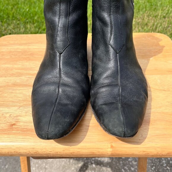 Jeffery West Muse HELTER SKELTER Front Seam Leather Chelsea Boots Size 11 - Picture 5 of 13